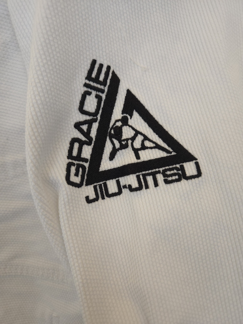 Gracie Jiu-Jitsu Authentic Cotton White Training Gi Top And Pants A1 - Picture 8 of 11